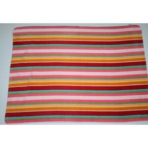 Baby Gap Vintage 2001 Holiday Fleece Blanket Colorful Stripes Girls HTF